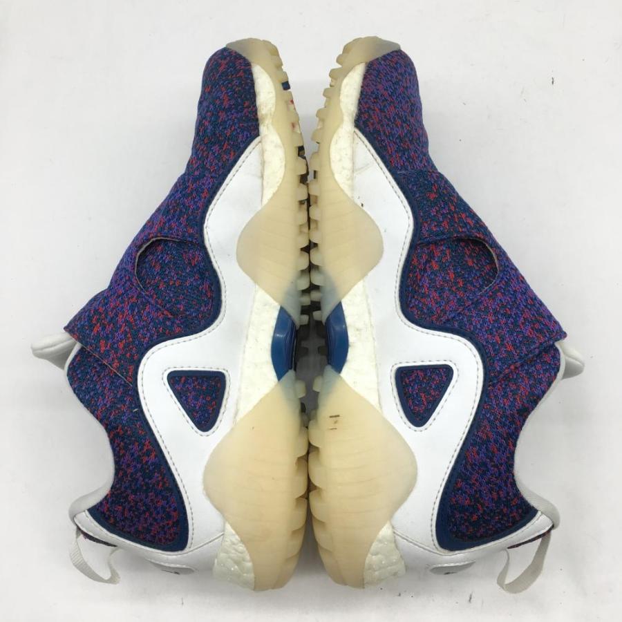 adidas アディダス ゴルフシューズ ブルー×レッド ボア FW5617