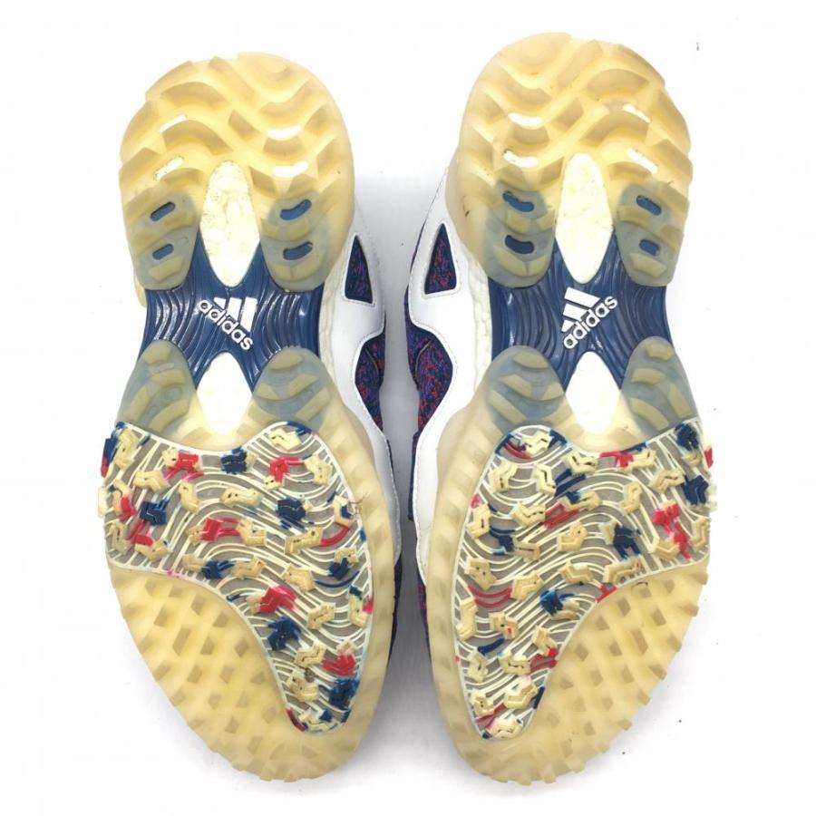 adidas（アディダス） ゴルフシューズ ブルー×レッド ボア FW5617