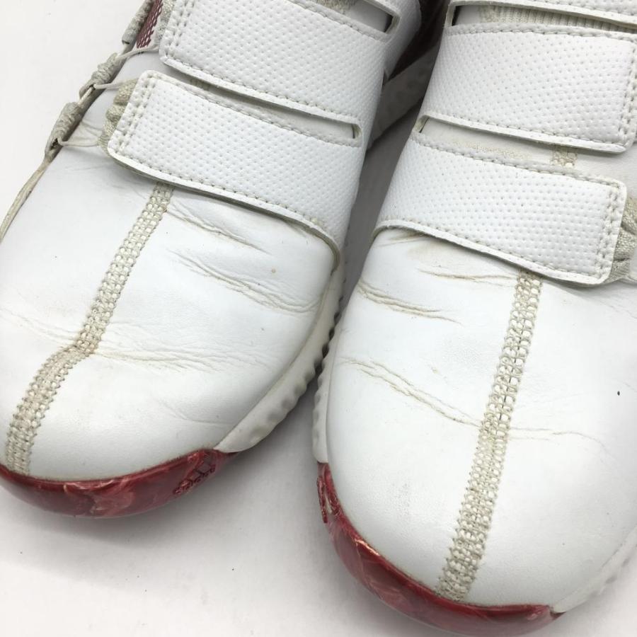 adidas（アディダス） ゴルフシューズ 白×ボルドー アディクロス