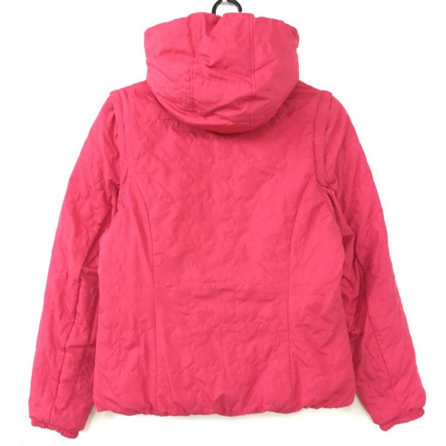 Callaway（キャロウェイ） リバーシブルダウンジャケット ピンク×黒 花