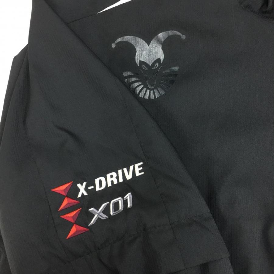 TOURSTAGE ツアーステージ 2WAYブルゾン 黒×白 ハーフジップ 蓄熱裏地