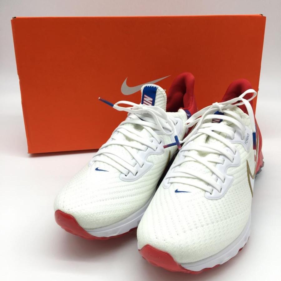 新品】NIKE ナイキ ゴルフシューズ 白×レッド エアズーム 新品】NIKE ナイキ ゴルフシューズ 白×レッド エアズーム