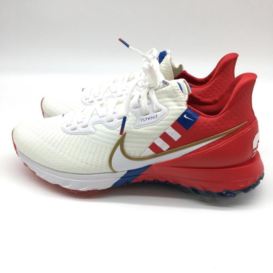 新品】NIKE ナイキ ゴルフシューズ 白×レッド エアズーム 新品】NIKE ナイキ ゴルフシューズ 白×レッド エアズーム