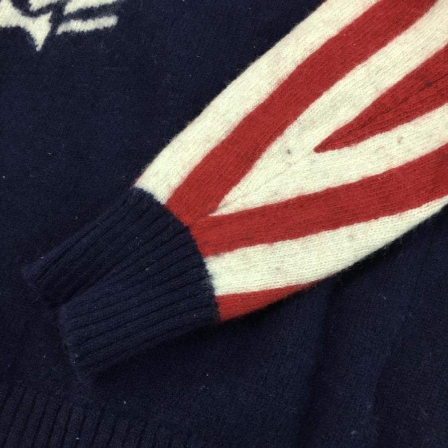 BEAMS プレイボーイ×ビームスゴルフ セーター ネイビー×レッド BEAMS プレイボーイ×ビームスゴルフ セーター ネイビー×レッド