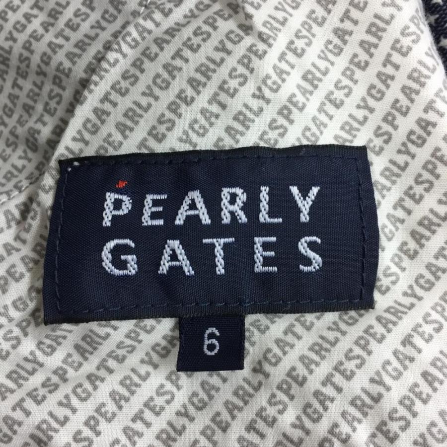 PEARLY GATES（パーリーゲイツ） パンツ ネイビー×白 総柄 5ポケット