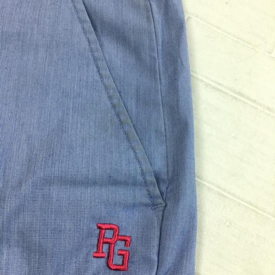 PEARLY GATES パーリーゲイツ パンツ ブルー×ピンク サイド