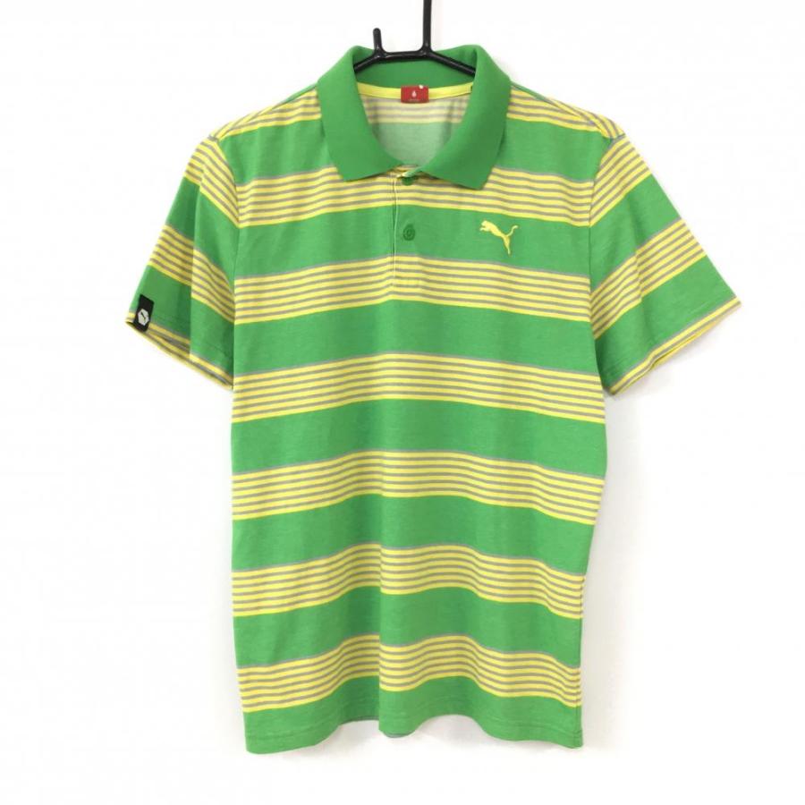 高評価なギフト 美品 PUMA プーマ メンズ ゴルフウェア 半袖ポロシャツ