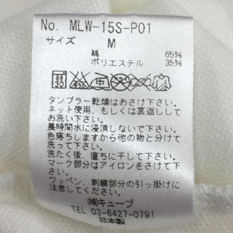 MARK&LONA（マークアンドロナ） 半袖ポロシャツ 白×ゴールド スカル