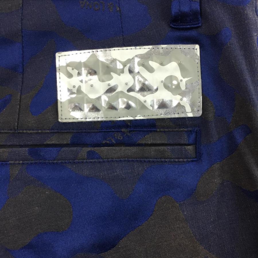 【美品】マーク&ロナ ネイビー カモフラパンツ 超美品】MARK＆LONA マークアンドロナ パンツ ネイビー×ブラウン 迷彩