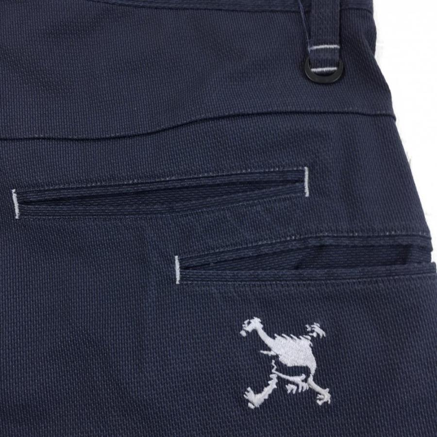 OAKLEY（オークリー） パンツ ネイビー スカル刺しゅう ピン装着可