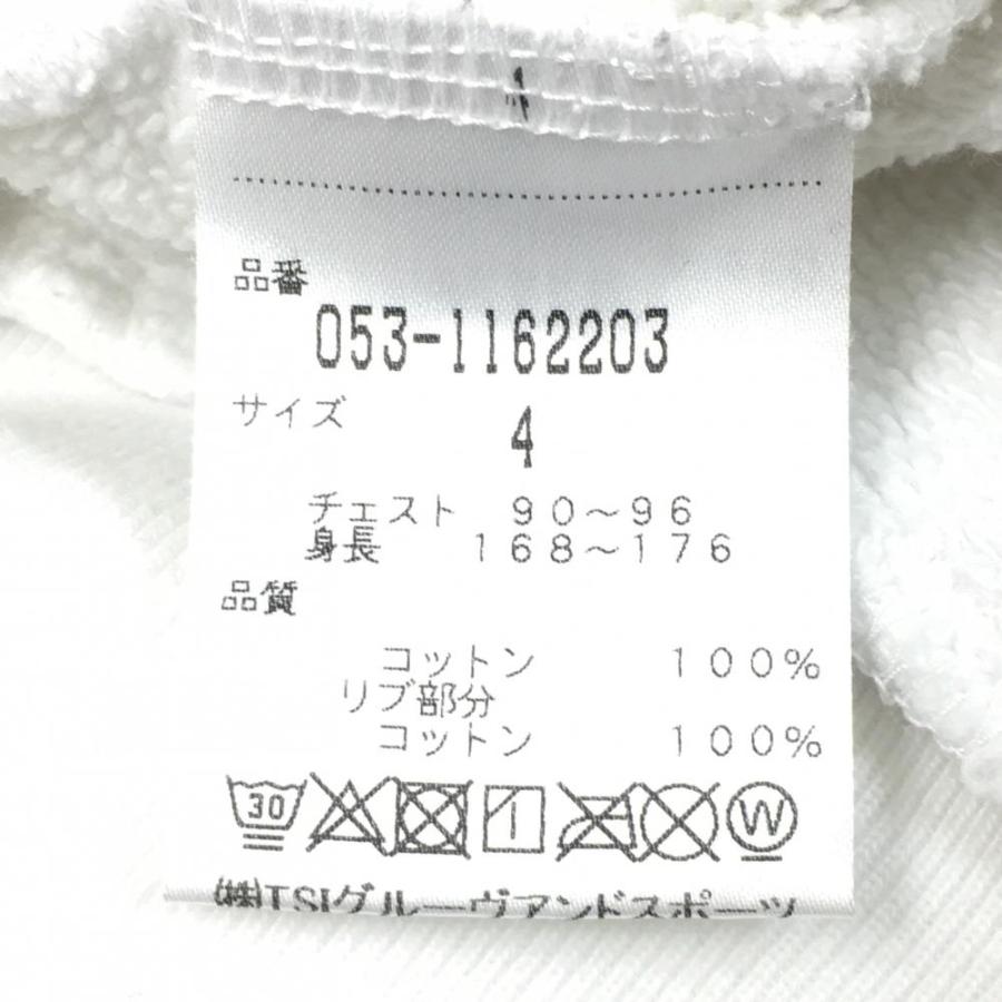 PEARLY GATES パーリーゲイツ パーカー 白×黒 スウェット地 コットン