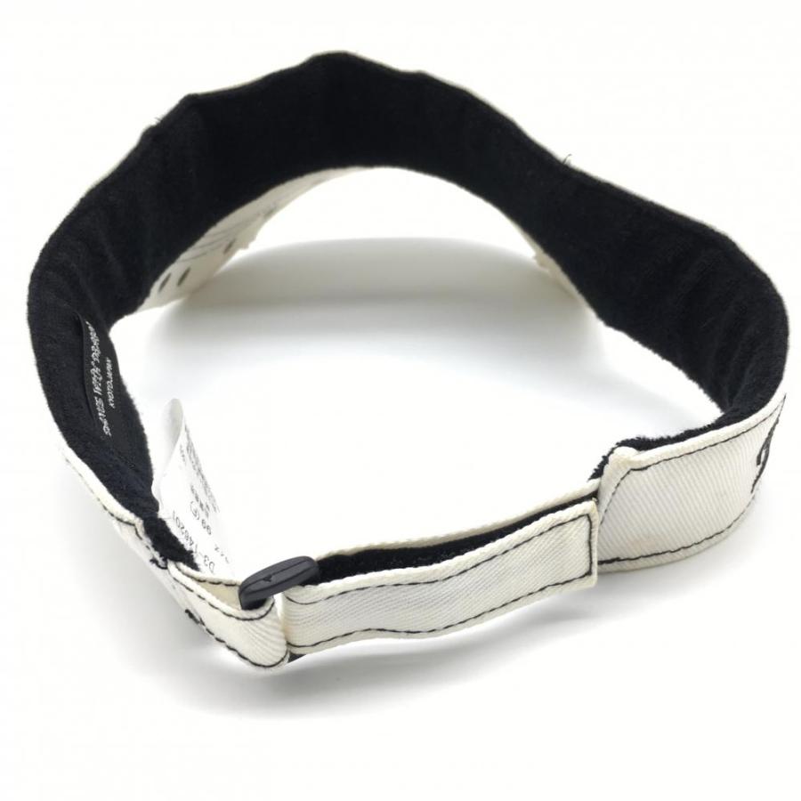 Dance With Dragon（ダンスウィズドラゴン） サンバイザー 白×黒 ロゴ