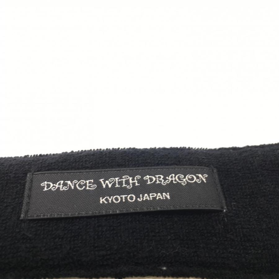 Dance With Dragon（ダンスウィズドラゴン） サンバイザー 白×黒 ロゴ