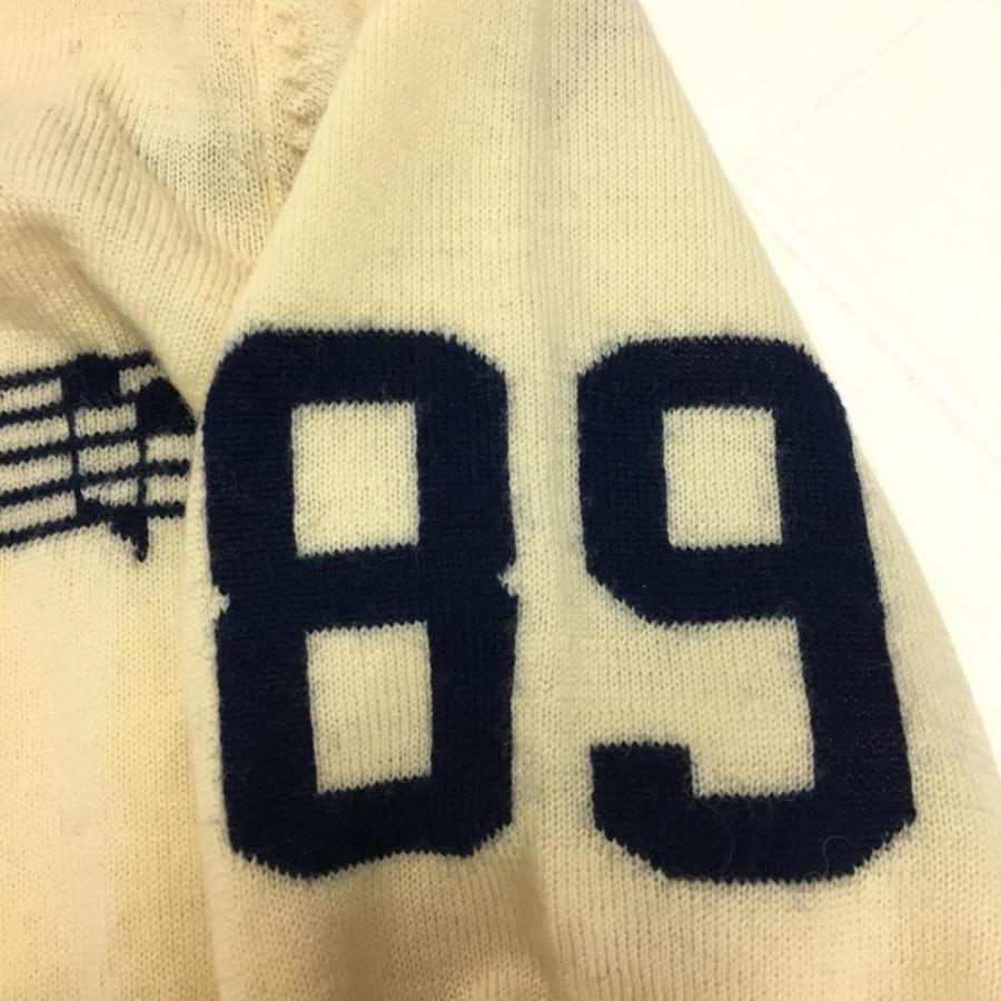 パーリーゲイツ セーター アイボリー×ネイビー ニット 楽譜 レディース  