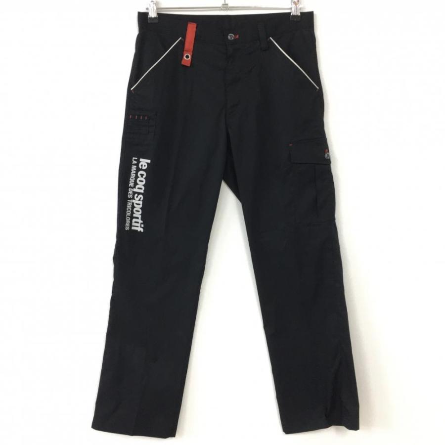 le coq sportif（ルコックスポルティフ） ルコック パンツ 黒×レッド
