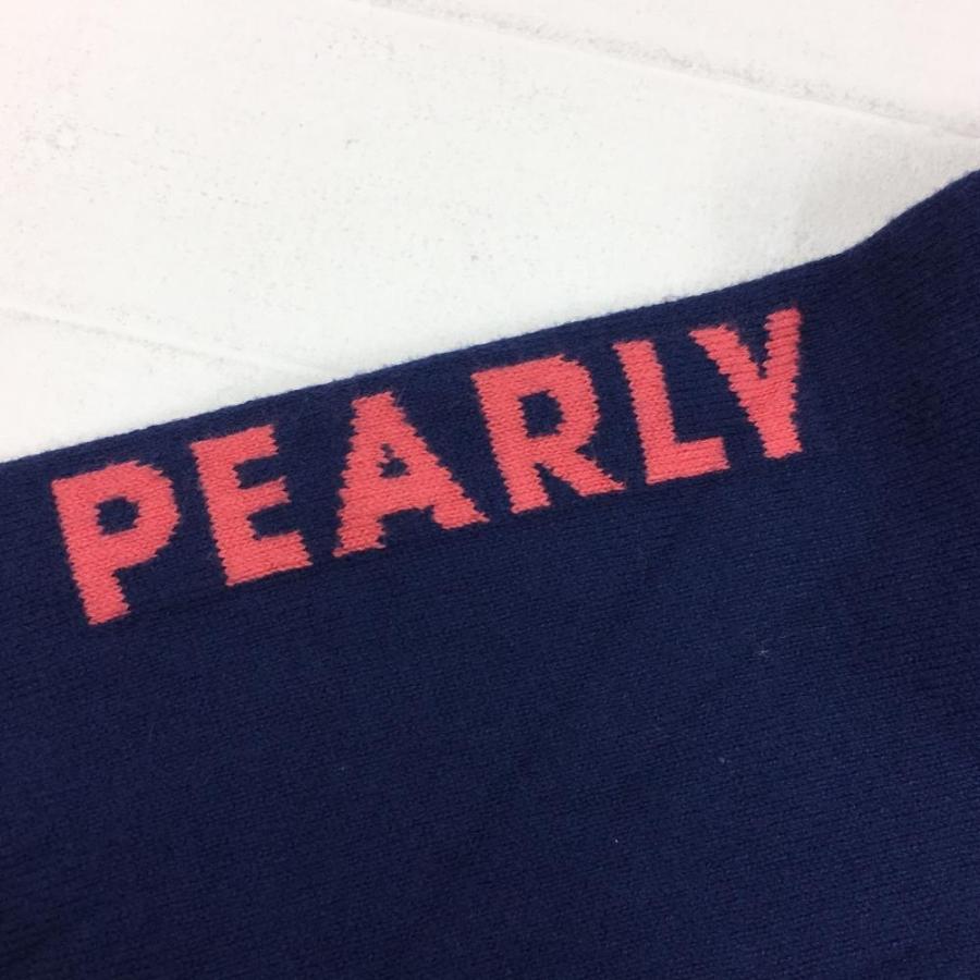PEARLY GATES（パーリーゲイツ） ハイネックセーター ブルー×ピンク