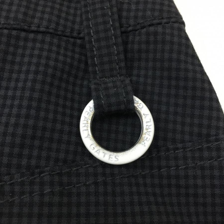 パーリーゲイツ スカート　ギンガムチェック　黒 PEARLY GATES（パーリーゲイツ） ストレッチスカート ダークグレー×黒