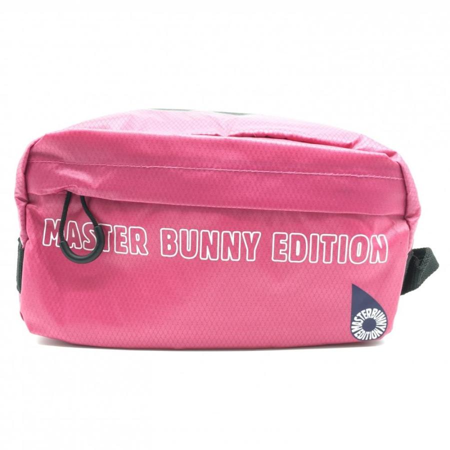 MASTER BUNNY EDITION マスターバニー ラウンドポーチ ピンク×黒 
