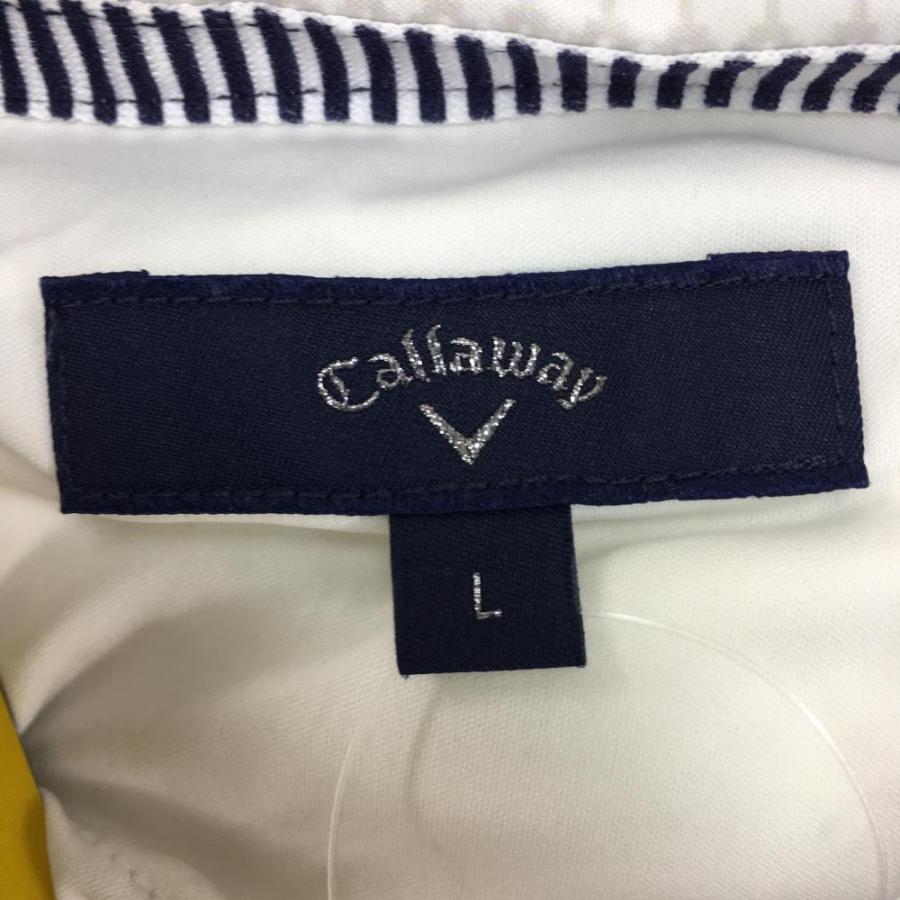Callaway キャロウェイ 中綿ベスト 白×グレー 総柄 メンズ L ゴルフ
