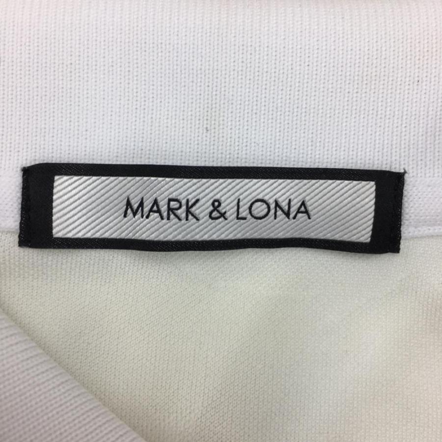 MARK&LONA（マークアンドロナ） 半袖ポロシャツ ブルー×白 迷彩×スカル