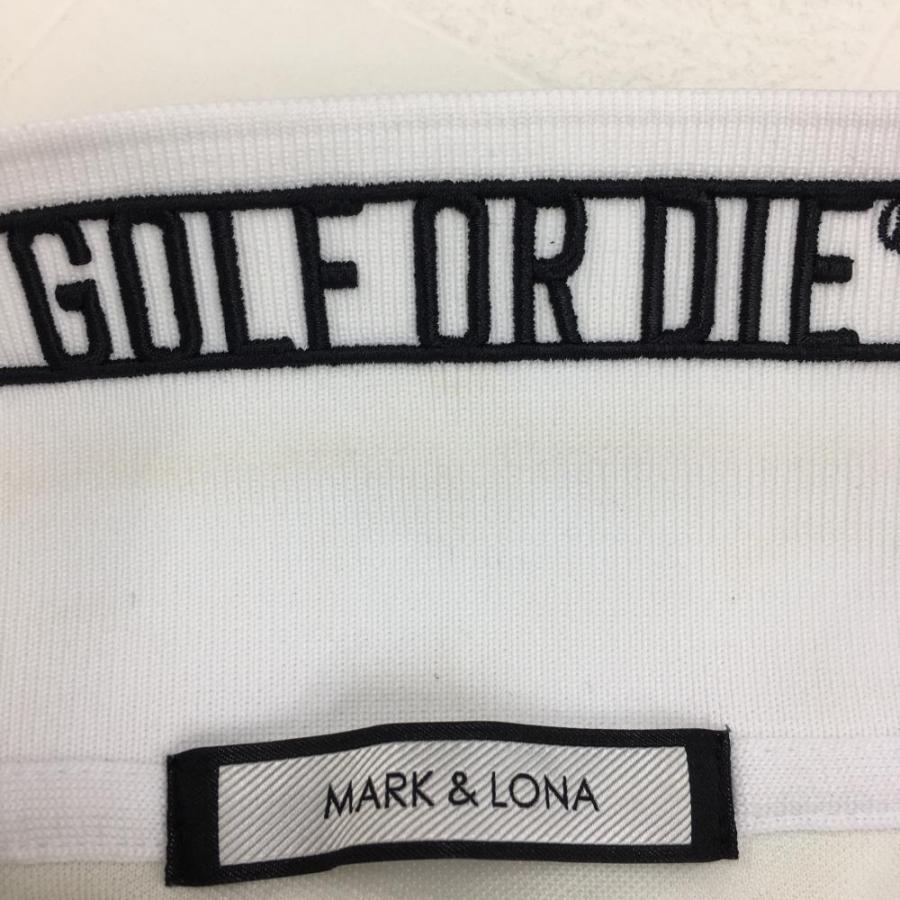 MARK&LONA マークアンドロナ 半袖ポロシャツ ブルー×白 迷彩