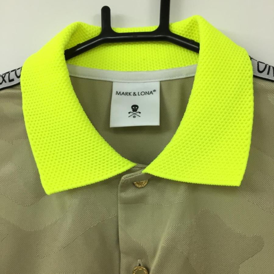 MARK & LONA ベージュポロシャツ MARK & LONA ベージュポロシャツ ゴルフ ポロシャツ(メンズ