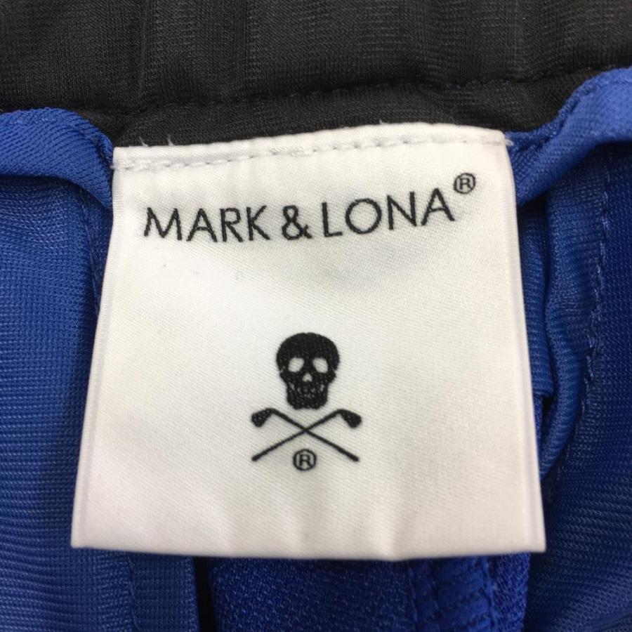 MARK&LONA（マークアンドロナ） ハーフパンツ ブルー×ピンク スカル総