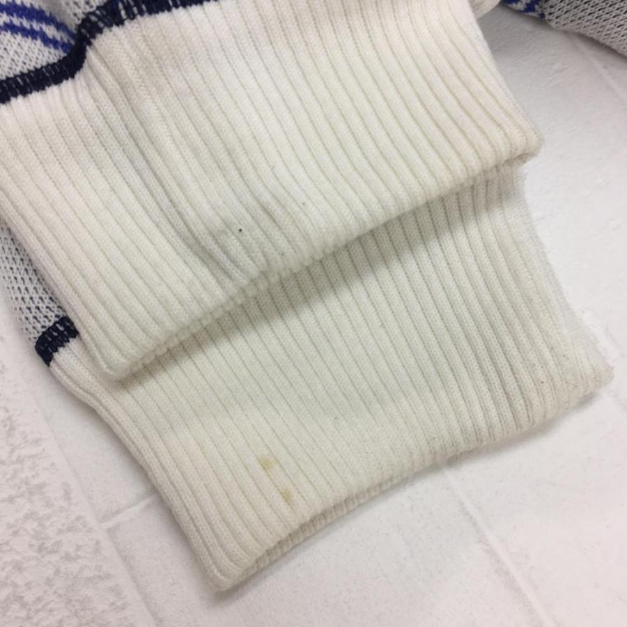 MARK＆LONA マークアンドロナ セーター グレー×ネイビー 総柄