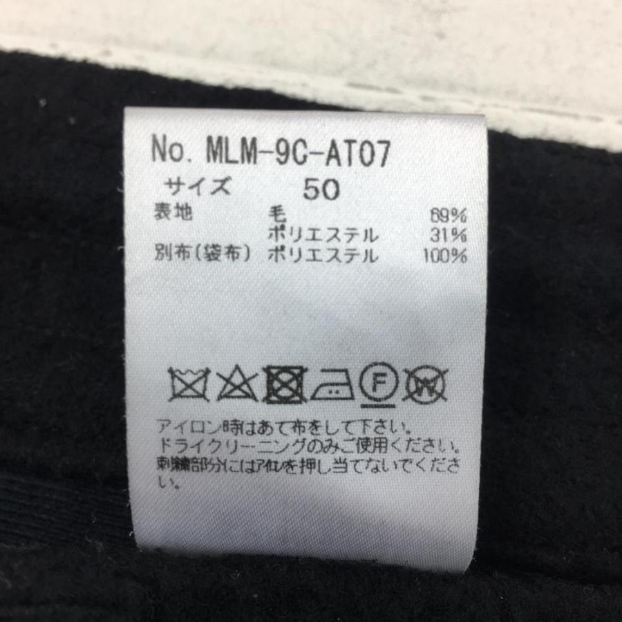 MARK＆LONA マークアンドロナ ウールパンツ ダークネイビー 起毛 立体