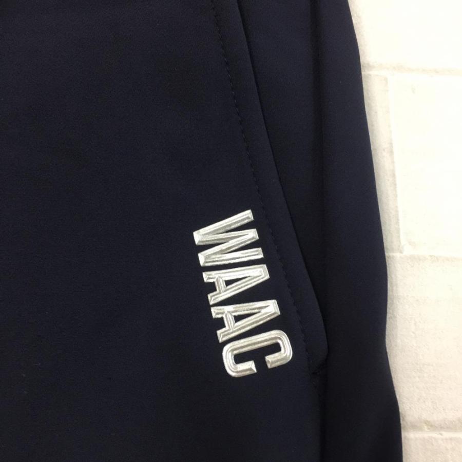 WAAC ゴルフウェア　パンツ　サイズ2 美品 WAAC ワック 裏メッシュ ストレッチ ジョガーパンツ ブラック系