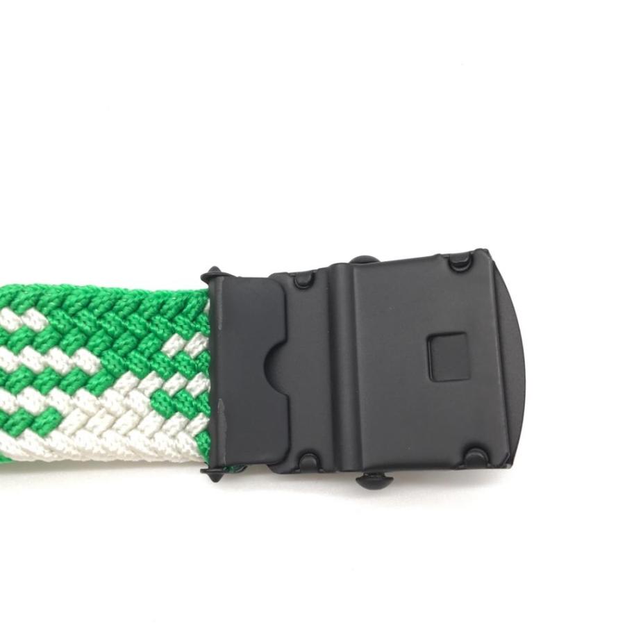 超美品】BEAMS GOLF ビームスゴルフ メッシュガチャベルト グリーン×白