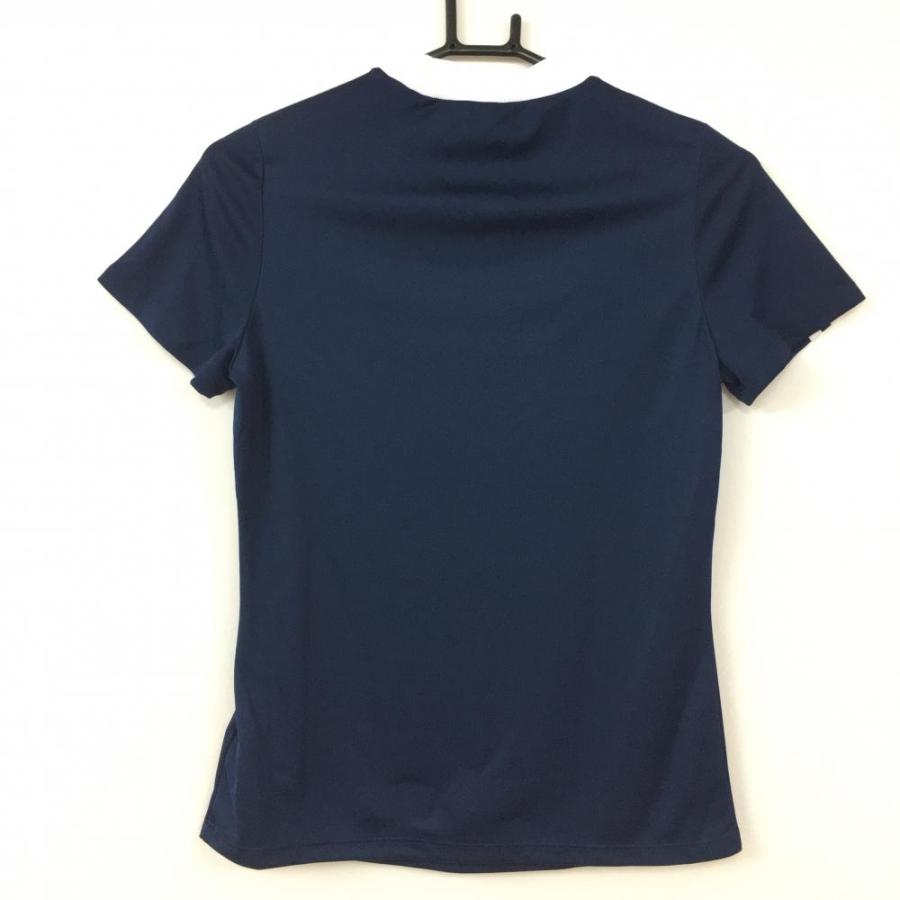 adidas アディダス 半袖Tシャツ ネイビー×白 肩3ライン AEROREDY adidas アディダス 半袖Tシャツ ネイビー×白 肩3ライン AEROREDY