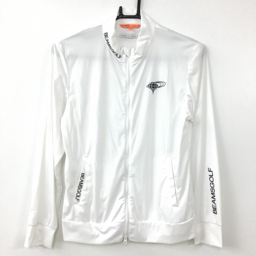 【美品】ビームスゴルフ　ジャケット　Lサイズ BEAMS（ビームス） ビームスゴルフ ジャケットブルゾン 白×黒 撥水加工
