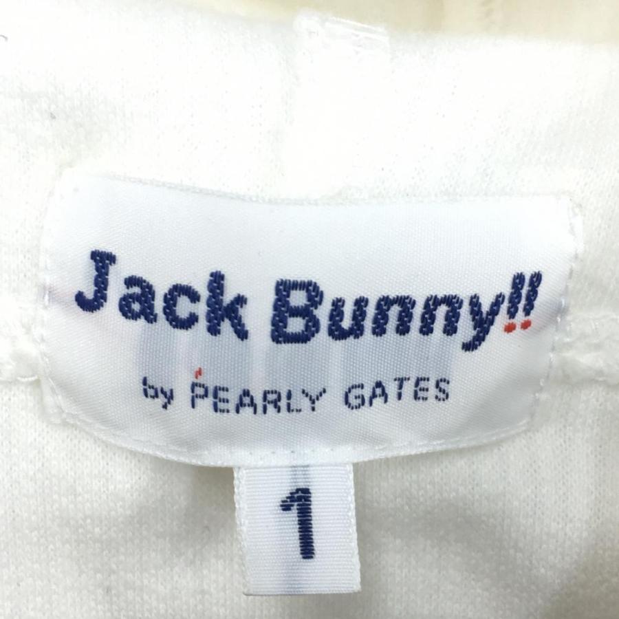 ジャックバニー ジップパーカー 白×ネイビー コットン100％ レディース 1(M) ゴルフウェア Jack Bunny／25%OFF価格｜reonard｜04