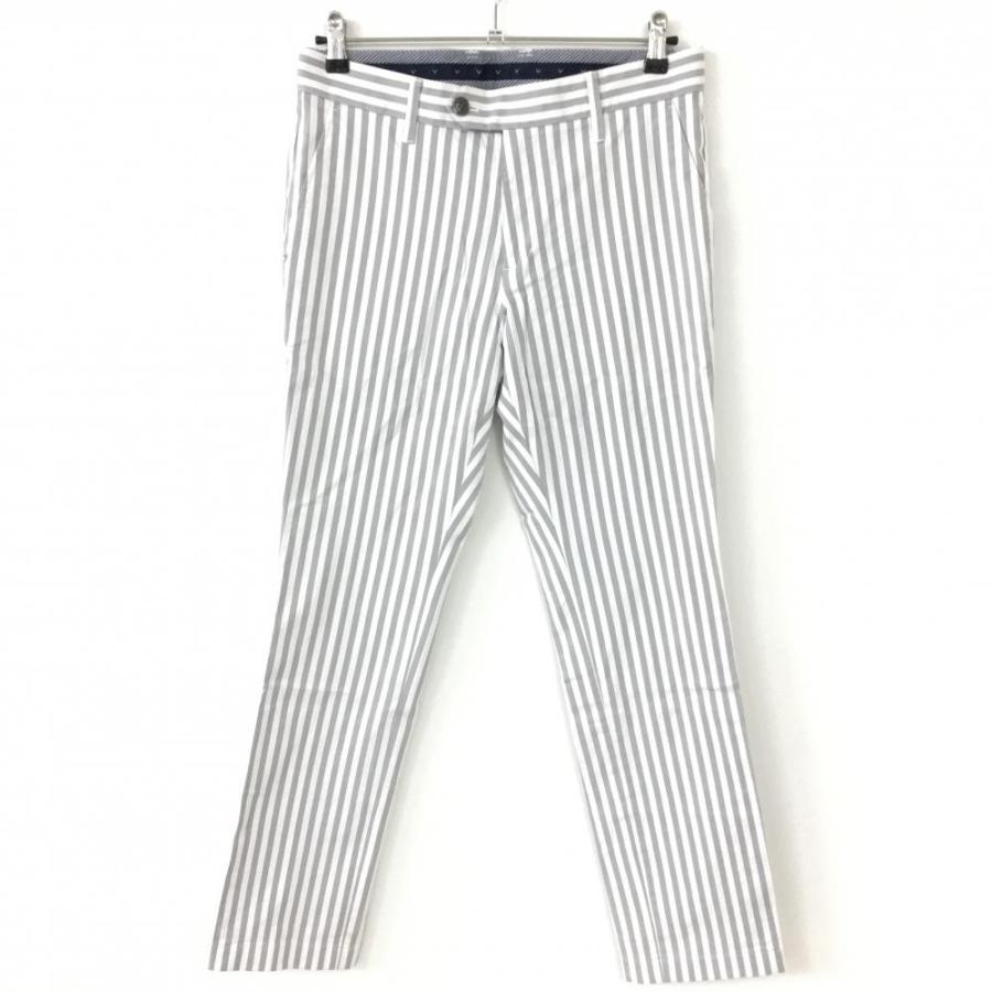 daai　　　　新品未使用キャロウェイホワイトストライプ メンズパンツM Callaway（キャロウェイ） パンツ グレー×白 ストライプ メンズ M