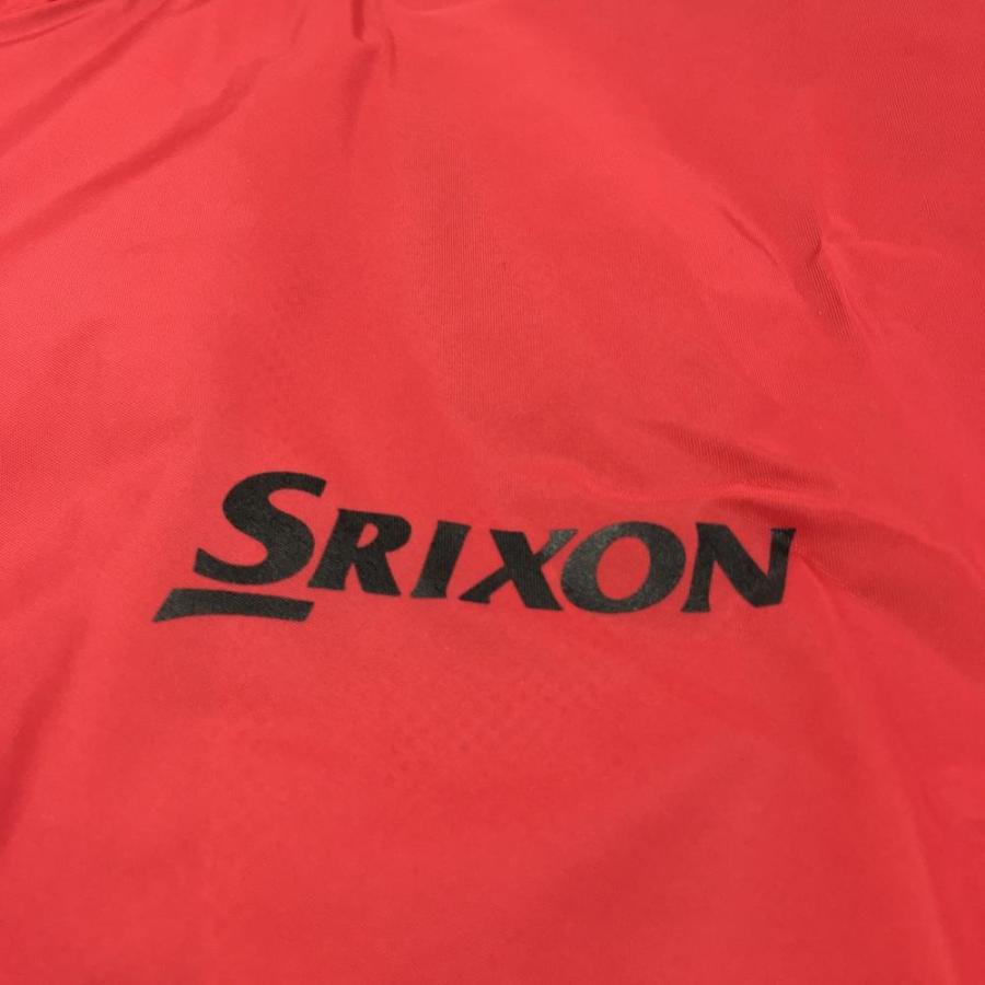SRIXON スリクソン ゴルフ レインウェア 上下セット L赤/黒 収納袋付き SRIXON スリクソン ゴルフ レインウェア 上下セット L赤/黒 収納