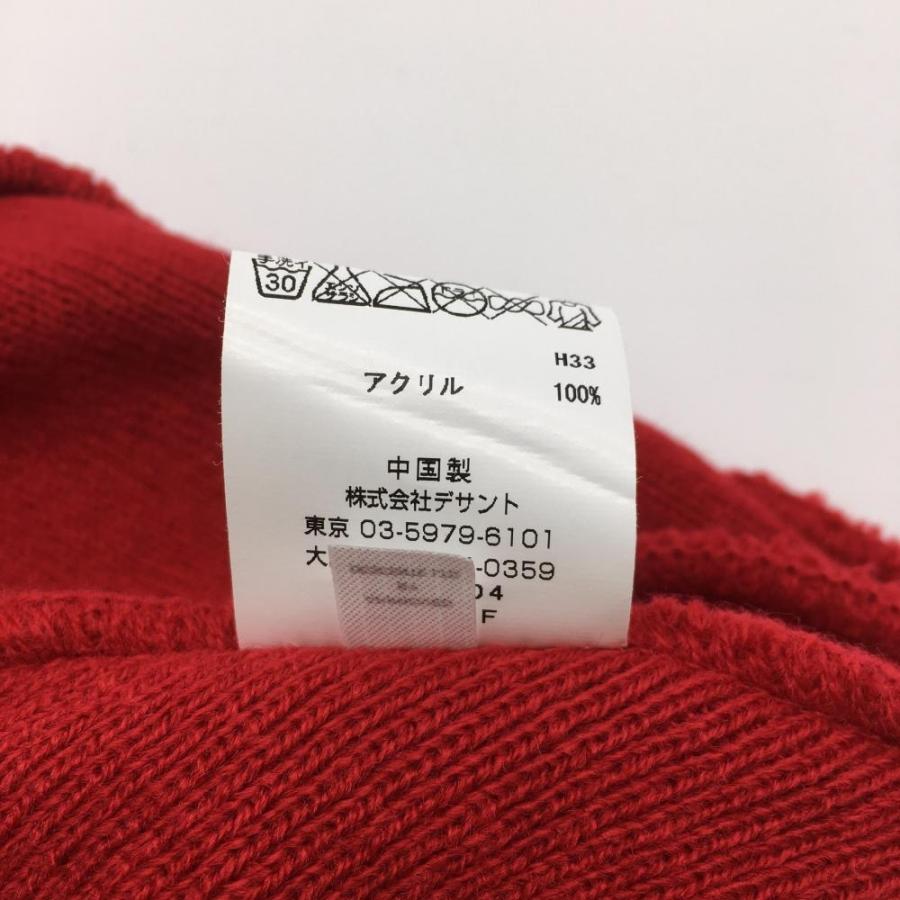 Munsingwear マンシングウェア ニット帽 レッド×グレー ペンギン Munsingwear マンシングウェア ニット帽 レッド×グレー ペンギン
