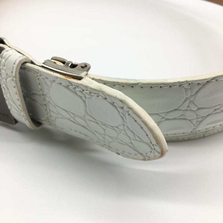MASTER BUNNY EDITION マスターバニー トップ式ベルト 白 型押し MASTER BUNNY EDITION マスターバニー トップ式ベルト 白 型押し