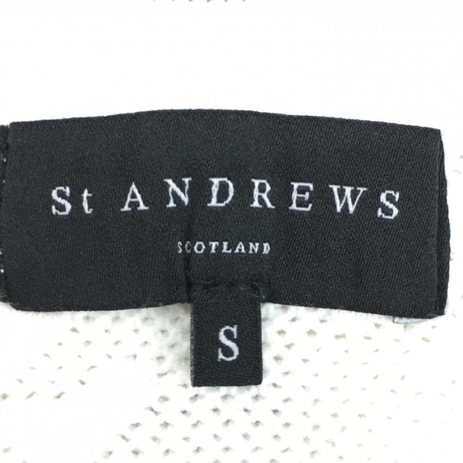 美品】St ANDREWS セントアンドリュース セーター 白×グレーシルバー