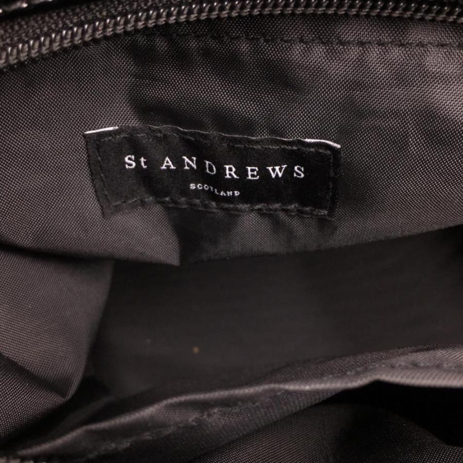 St ANDREWS セントアンドリュース カートバッグ 黒 エナメル 内外