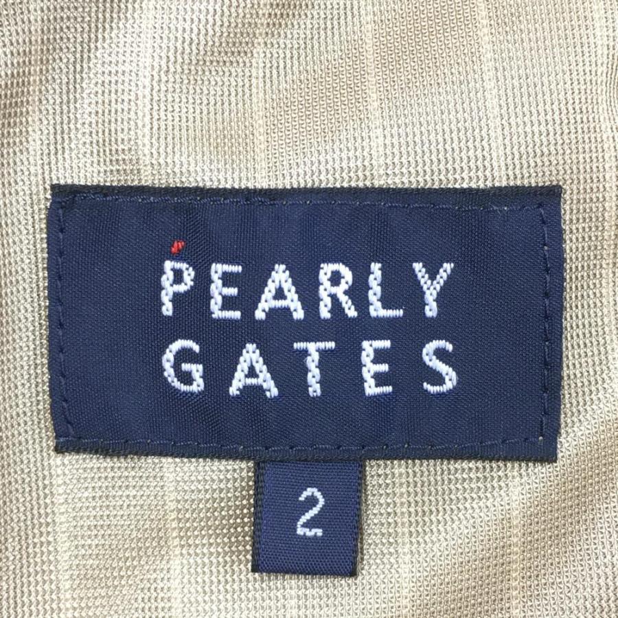 PEARLY GATES（パーリーゲイツ） 蓄熱パンツ ベージュ 総柄織生地 タ