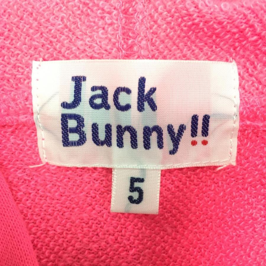 Jack Bunny!!（ジャックバニー） ジップパーカー 蛍光ピンク×白