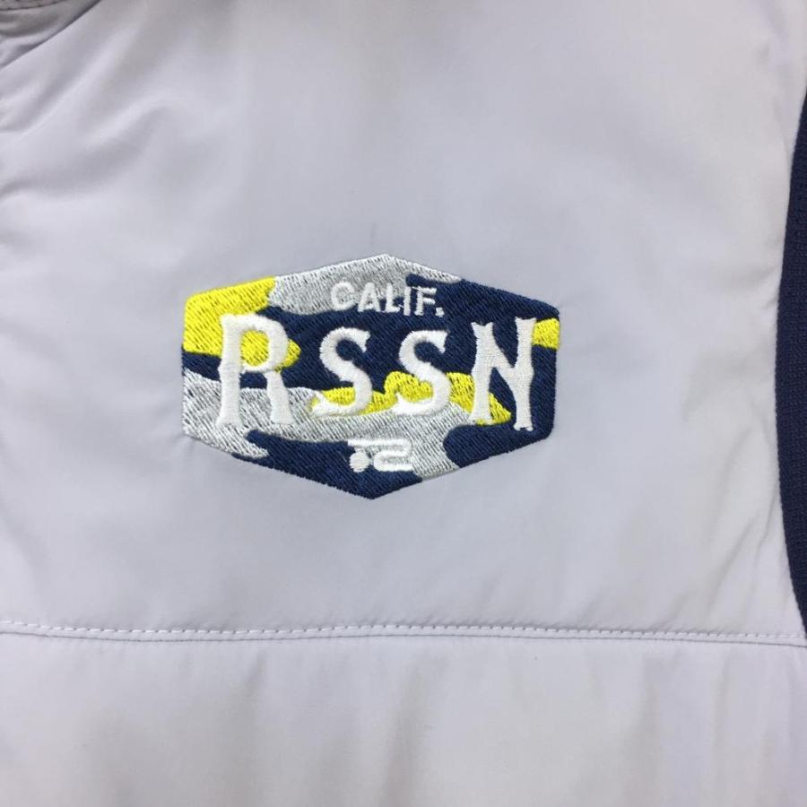 Rosasen（ロサーセン） 中綿リバーシブルベスト ライトグレー×イエロー
