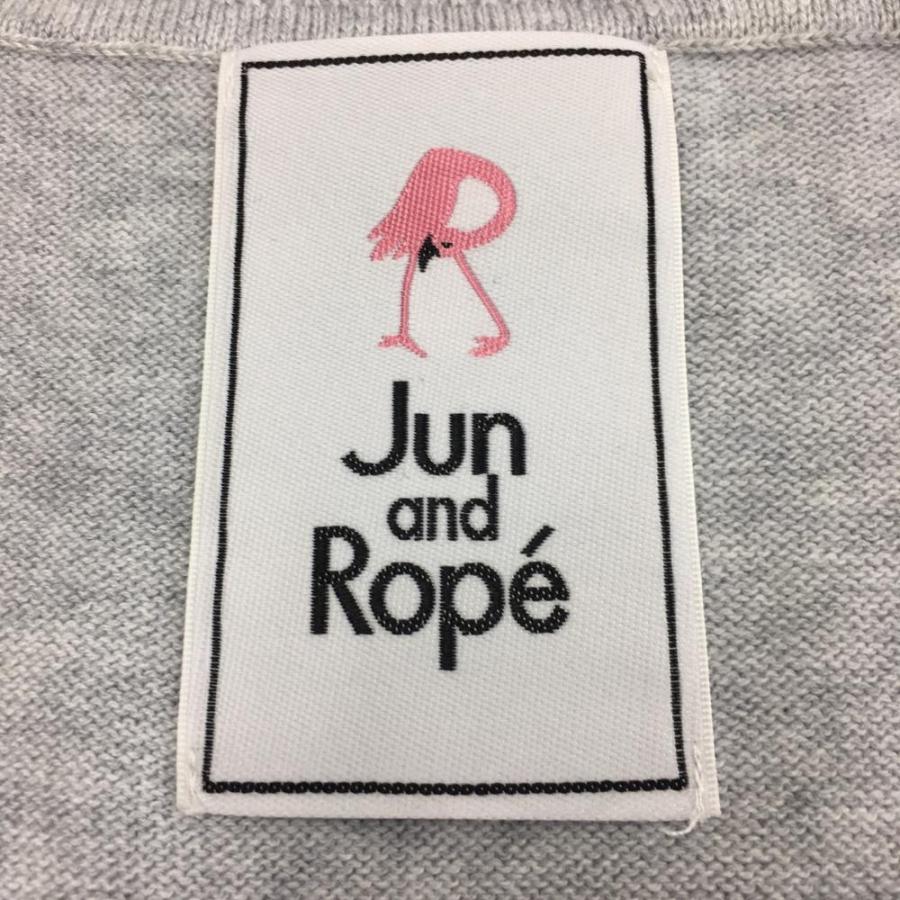 JUN&ROPE'（ジュンアンドロペ） ニットベスト グレー×白 ゴルフボール