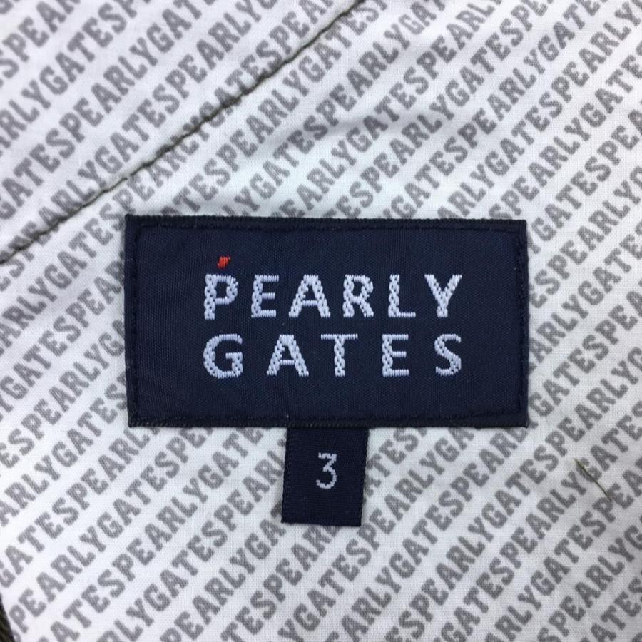 パーリーゲイツ×Peanuts パンツ カーキ×ネイビー スヌーピー総柄刺しゅう コラボ メンズ 3 ゴルフウェア PEARLY GATES  （新品）／70%OFF価格