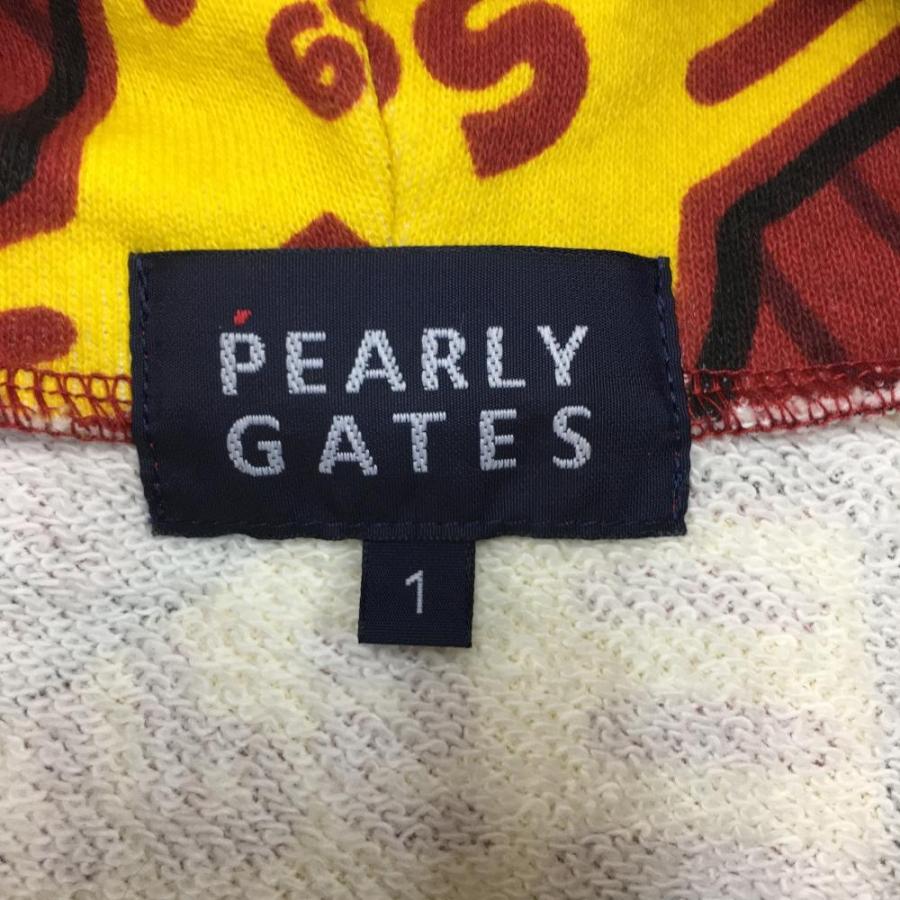 PEARLY GATES（パーリーゲイツ） ジップパーカー レッド×イエロー 総柄