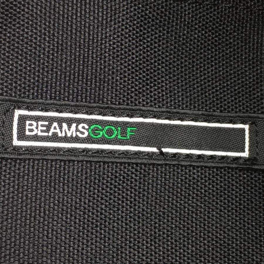 超美品】BEAMS GOLF ビームスゴルフ カートバッグ 黒×白 内ポケット付