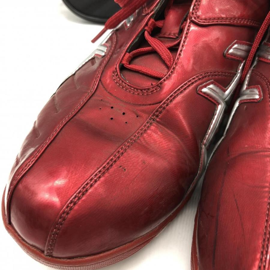 ASICS アシックス ゴルフシューズ×シューズケース レッド×シルバー
