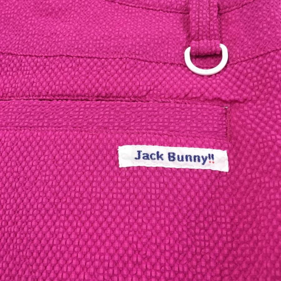 Jack Bunny!!（ジャックバニー） パンツ ピンク×ネイビー サッカー生地