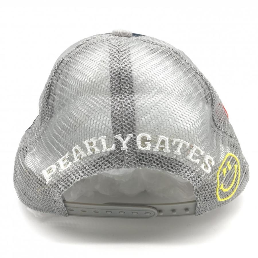 PEARLY GATES（パーリーゲイツ） メッシュキャップ グレー×ネイビー